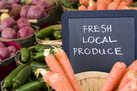 Fresh produce at market